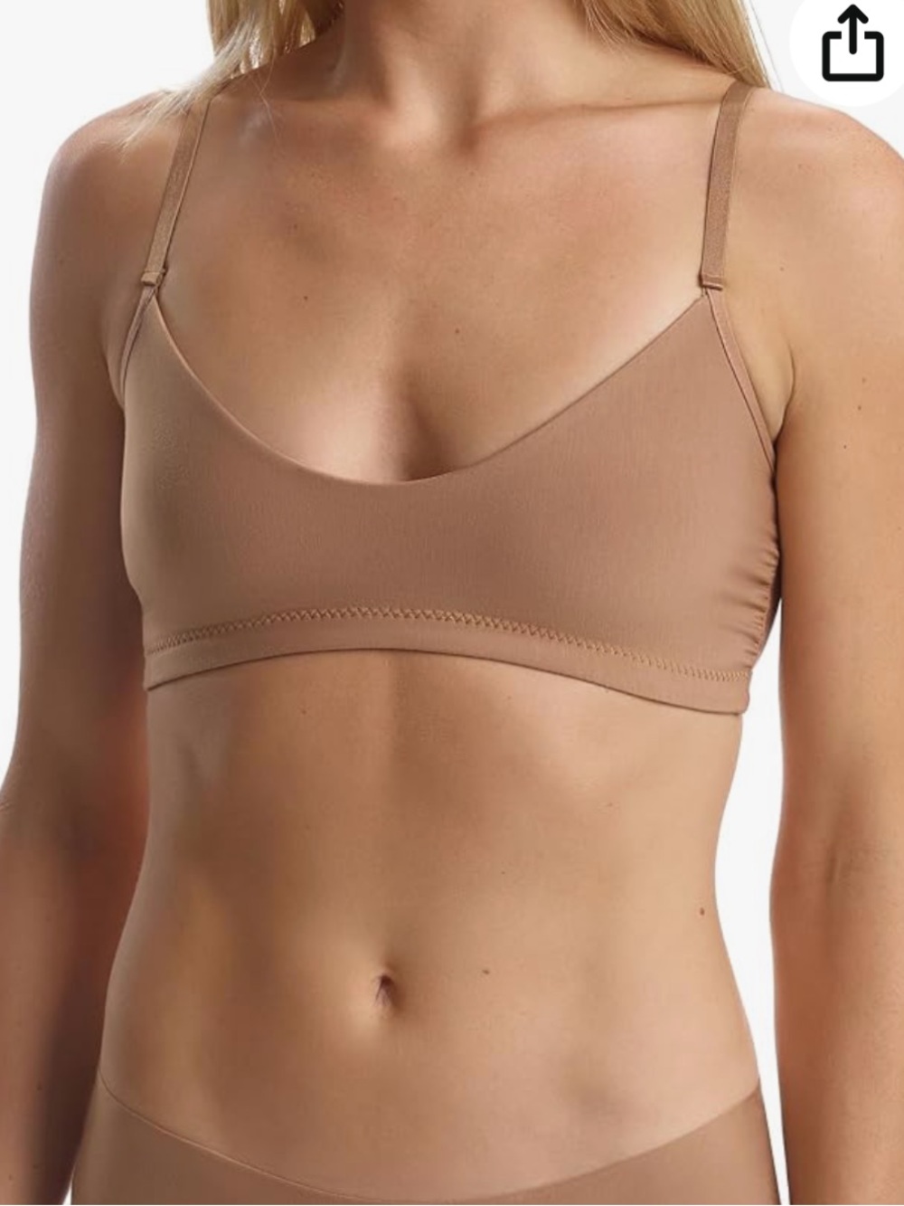 Commando Butter Comfort Nude Seamless Scoop Bralette M/L